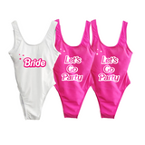 Lets Go Party Bachelorette Swimsuit