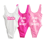 Lets Go Party Bachelorette Swimsuit