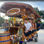 pedal pub bike tours group on pedal bike