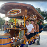 pedal pub bike tours group on pedal bike