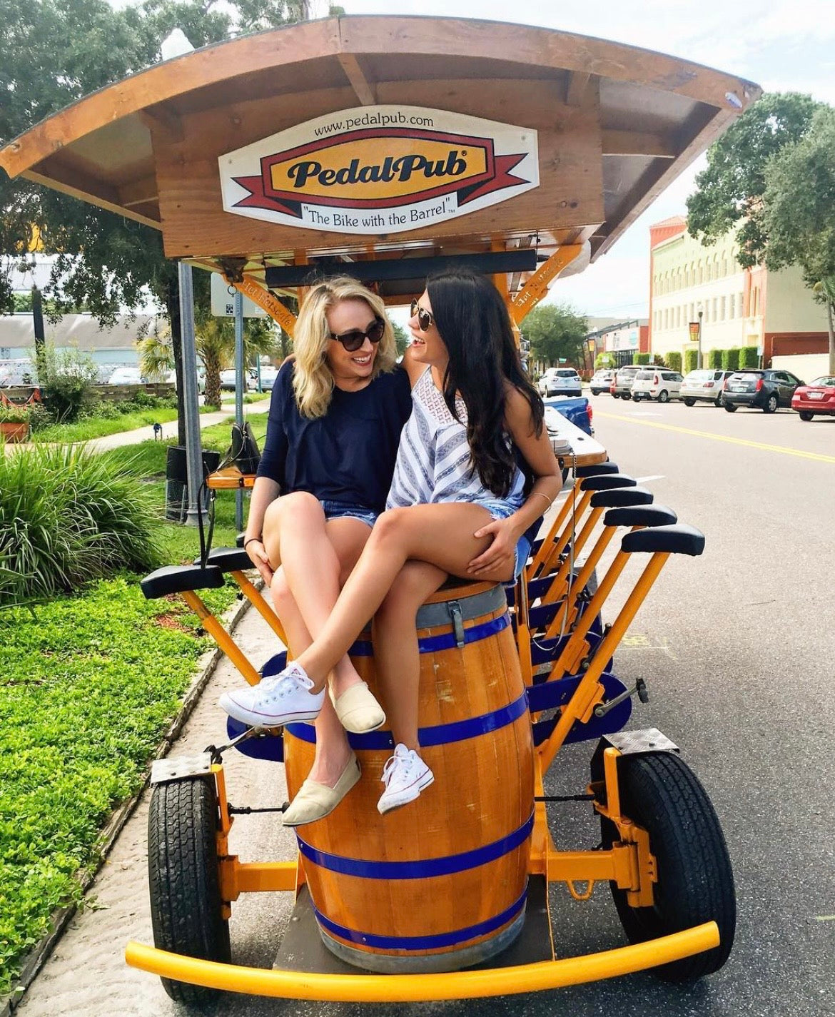pedal pub st pete girls on pedal pub