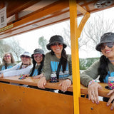 pedal pub tour group on pedal bike