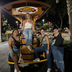 pedal pub st pete bachelorette group bride on pedal pub
