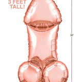 Penis Balloon-Rose Gold