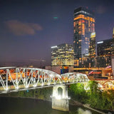 Walk the John Seigenthaler Pedestrian Bridge