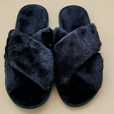 White Fluffy Slippers