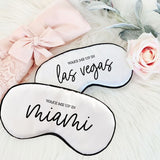 Location Sleep Mask (Persoanlized Location)