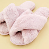 Black Fluffy Slippers