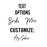 Personalized Mrs Pajamas | Long Sleeves