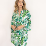 Palm Leaf Bridesmaid Robe - robe Palm Leaf Bridesmaid