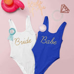 Babe Custom bachelorette swimsuit