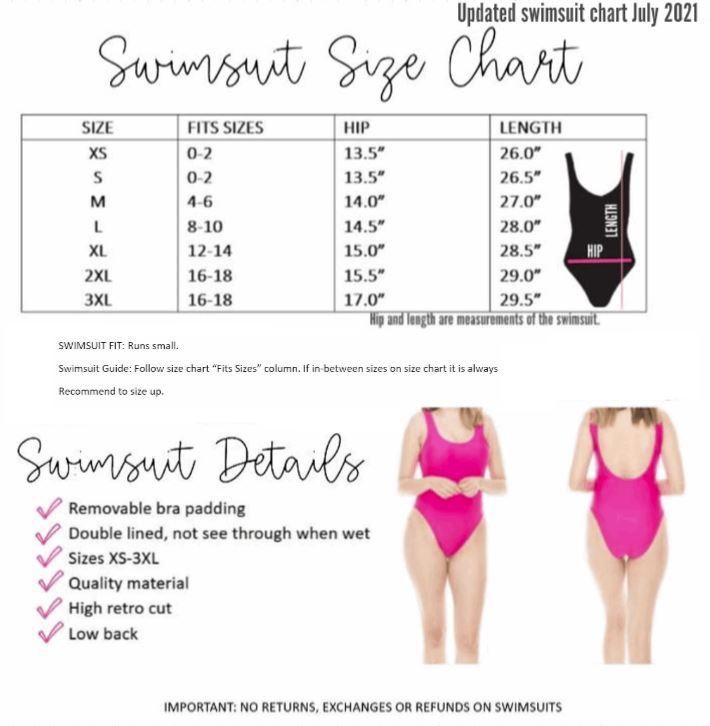 Babe Hot Pink Bachelorette Swimsuit - Swimsuit