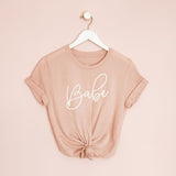 Bride and babe bachelorette party shirt