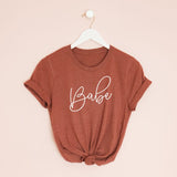 Bride and babe bachelorette party shirt