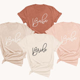 Bride and babe bachelorette party shirt