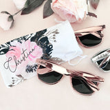 Floral pouch for sunglassses pesonalized