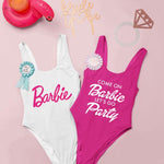 Barbie bachelorette party swimsuits
