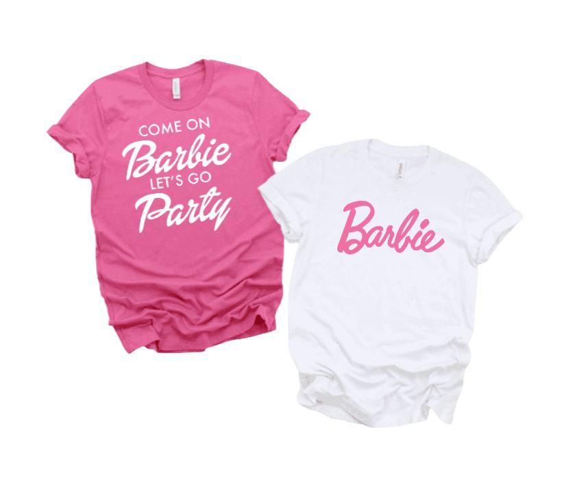 Barbie bachelorette party tanks