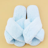 Grey Fluffy Slippers