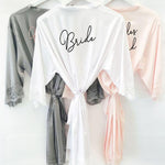 Personalized Bride Robe Satin Lace - robe Shop For The Best