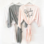 Personalized Bride Robe Satin Lace - robe Shop For The Best