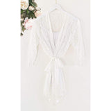 Lace Bridal Robe - robe