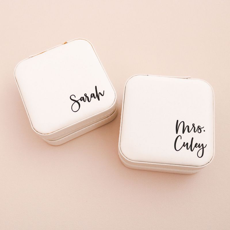 Travel Jewelry Case Personalized Bridesmaid Proposal Gift 