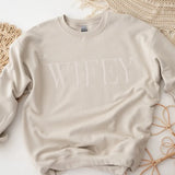 Wifey Embroidered Sweatshirt