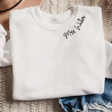 Personalized Mrs Embroidered Sweatshirt