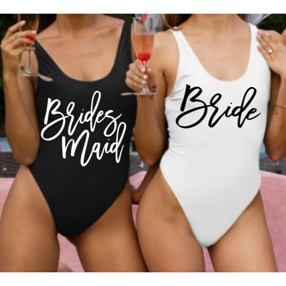 Bride And Bridesmaid Bachelorette Swimsuit - Swimsuit