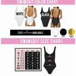 Bride and Team Bride One piece swimsuit - Swimsuit