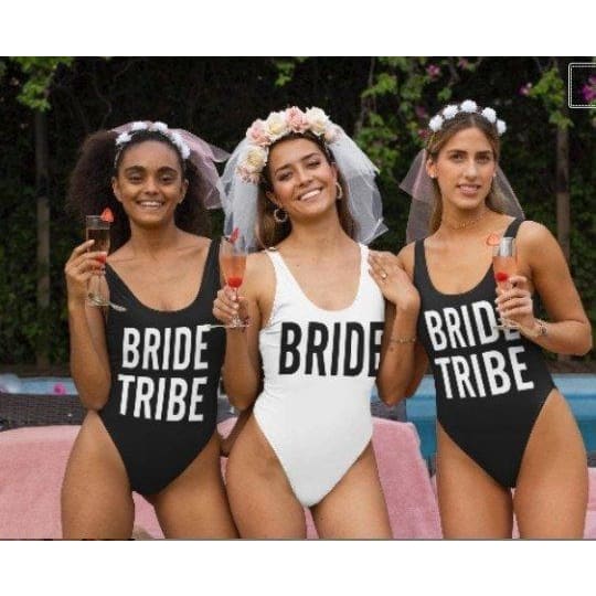 Bride And Bride Tribe Bachelorette Swimsuits - Swimsuit