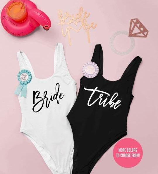Bride and Tribe Bride Swimsuit Custom Swimsuit Babe Swimsuit