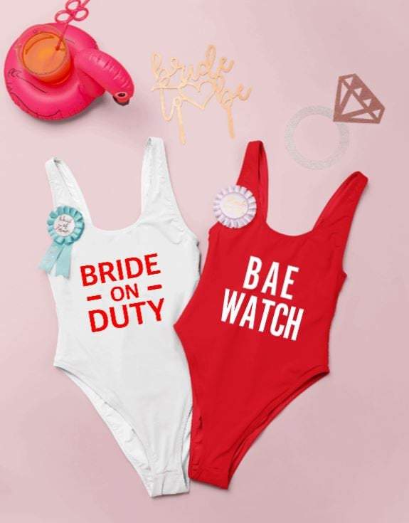 Custom Swimsuits for Women - Custom Bachelorette Party Swimsuit Bridesmaid  Swimsuits Personalized Swimsuit Beach Bachelorette (EB3342CT)