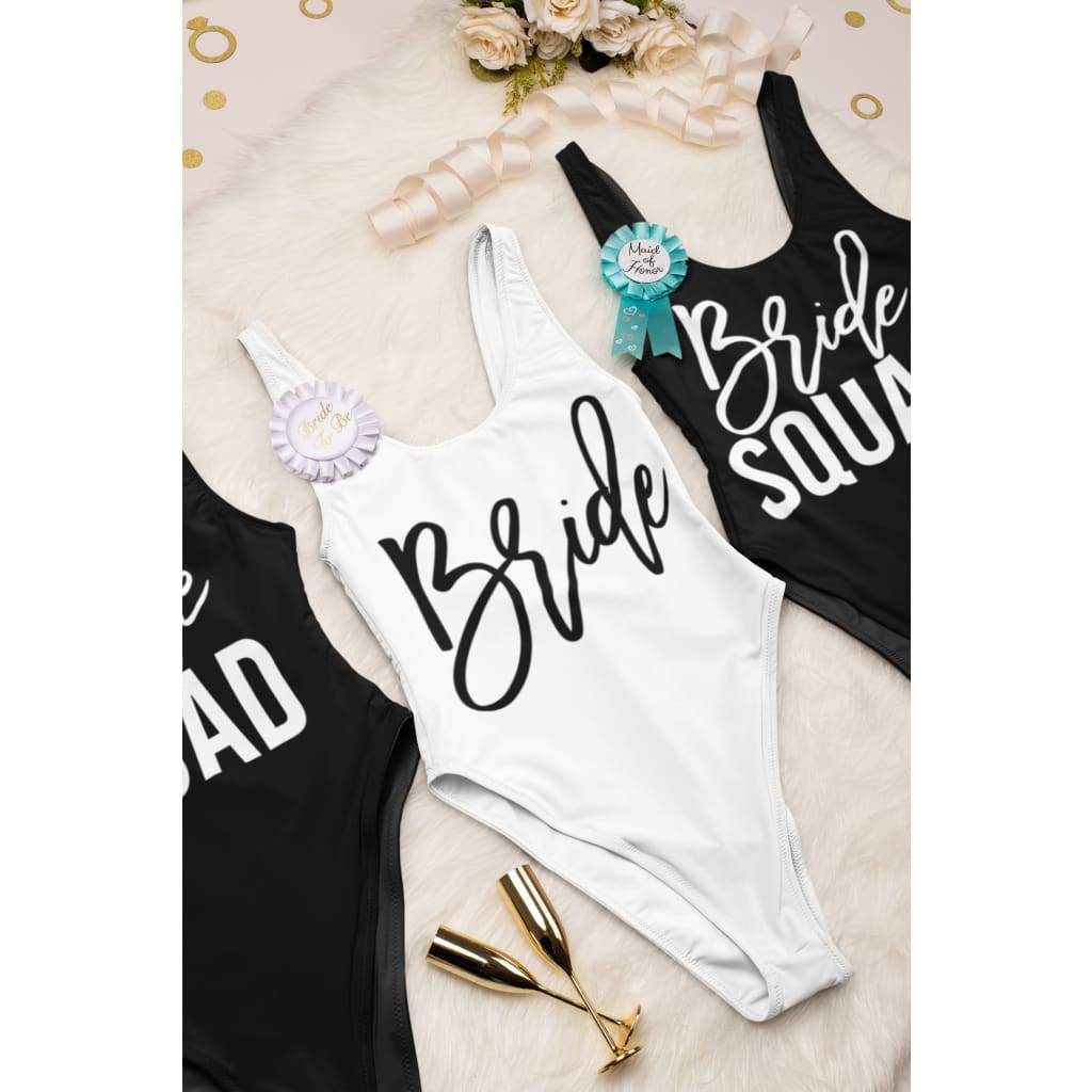 Bride Bathing Suit, Bachelorette Swim, Bridesmaid Bathing Suit, Bachelorette One Piece, Bridesmaid Swim Suit, Bachelorette Party Shirts