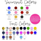 Bride Swimsuits Bachelorette Swimsuits Bride Squad 