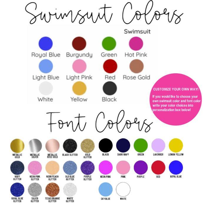 Bride Swimsuits Bachelorette Swimsuits Bride Squad 