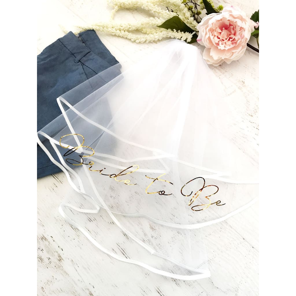 Personalized Future Mrs. Bachelorette Party Bridal Veil