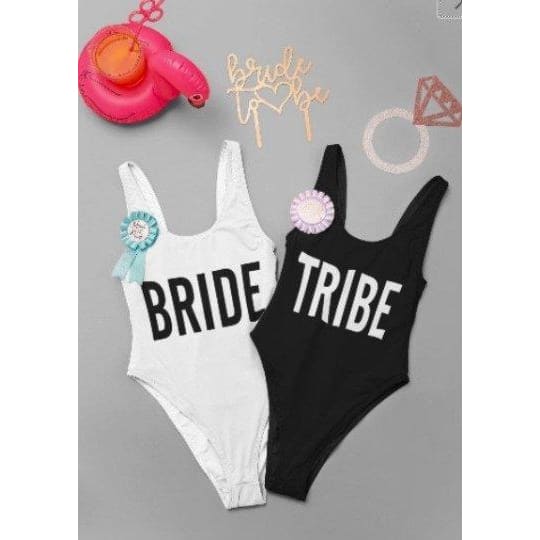 Bride Tribe Bachelorette Party SwimsuitNautical Brides Bach Bride