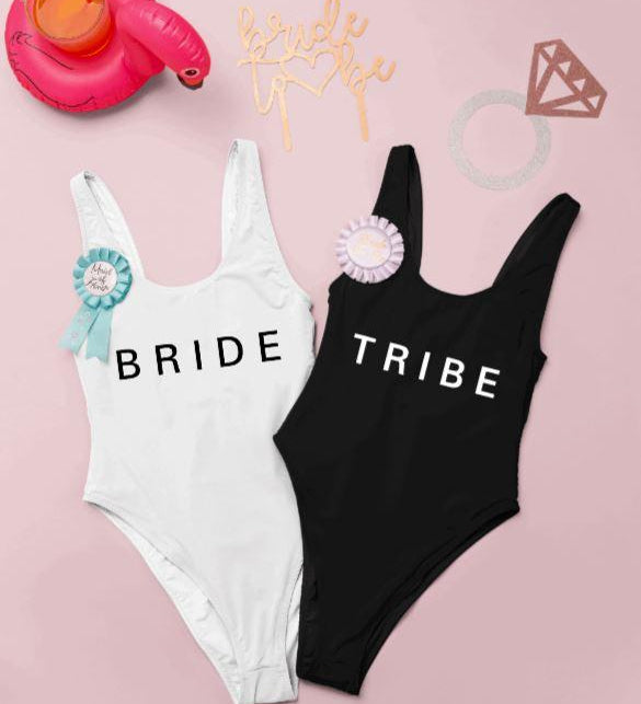 Bride Tribe Beach Bachelorette Swimsuits Bathing Suits 