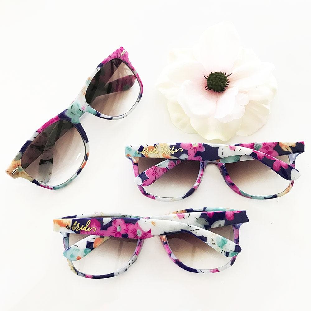 Bride Tribe Floral Sunglasses - sunglasses