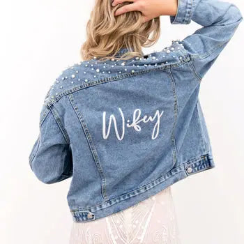 Wifey denim jacket sales uk
