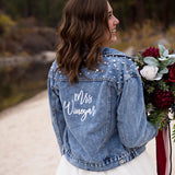 Persaonzlied Bride Denim Jacket (Black)