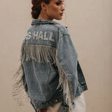 Bride Rhinestone Fringe Jacket