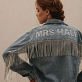 Bride Rhinestone Fringe Jacket