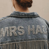 Bride Rhinestone Fringe Jacket