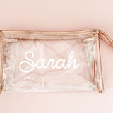 Personalized Metallic Cosmetic Bags