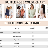 Ruffle Bridesmaid Robe Teracotta - Ruffle Bridesmaid Robe