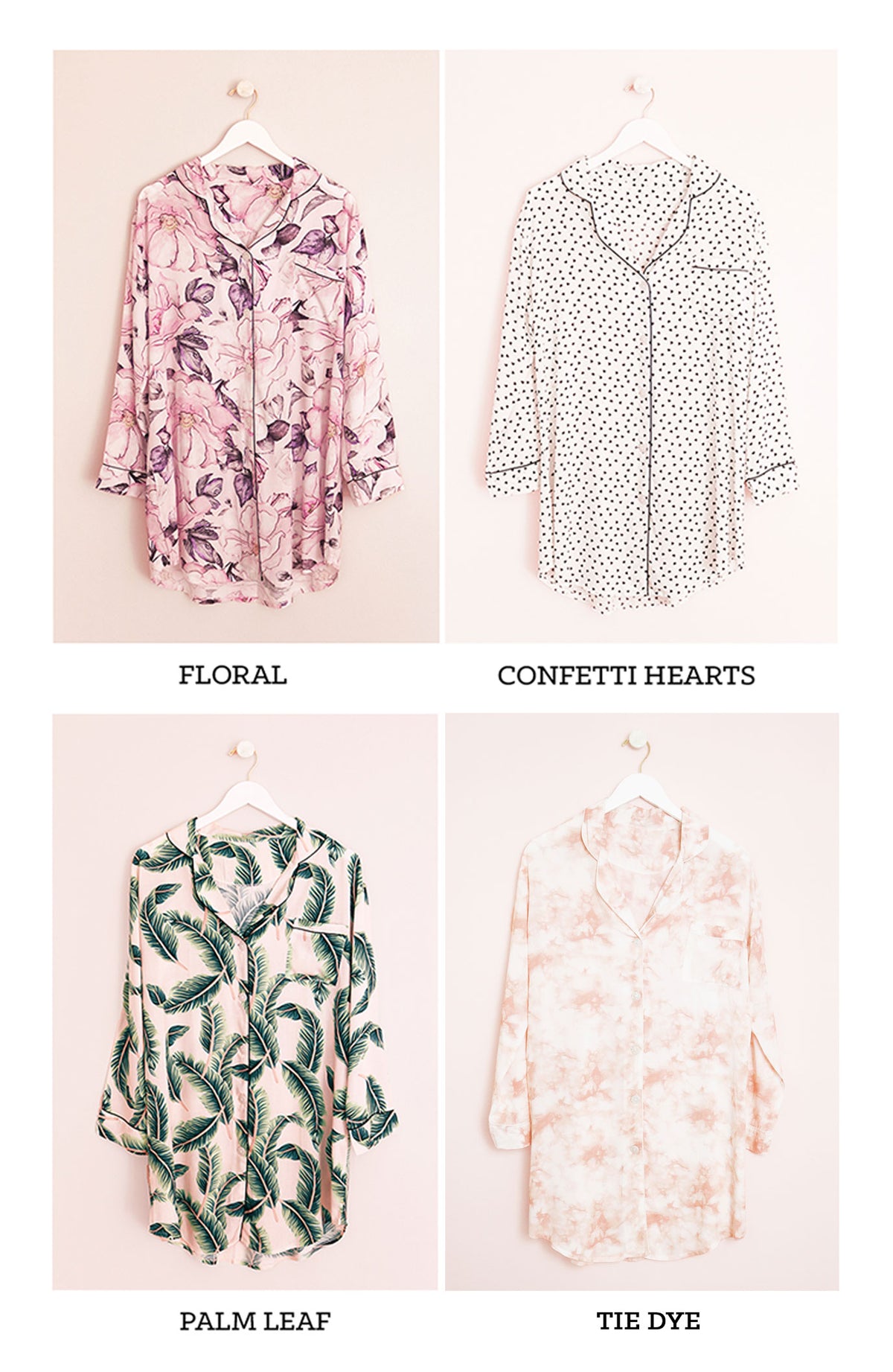 Personalized Monogram Bridesmaid Sleep Shirts