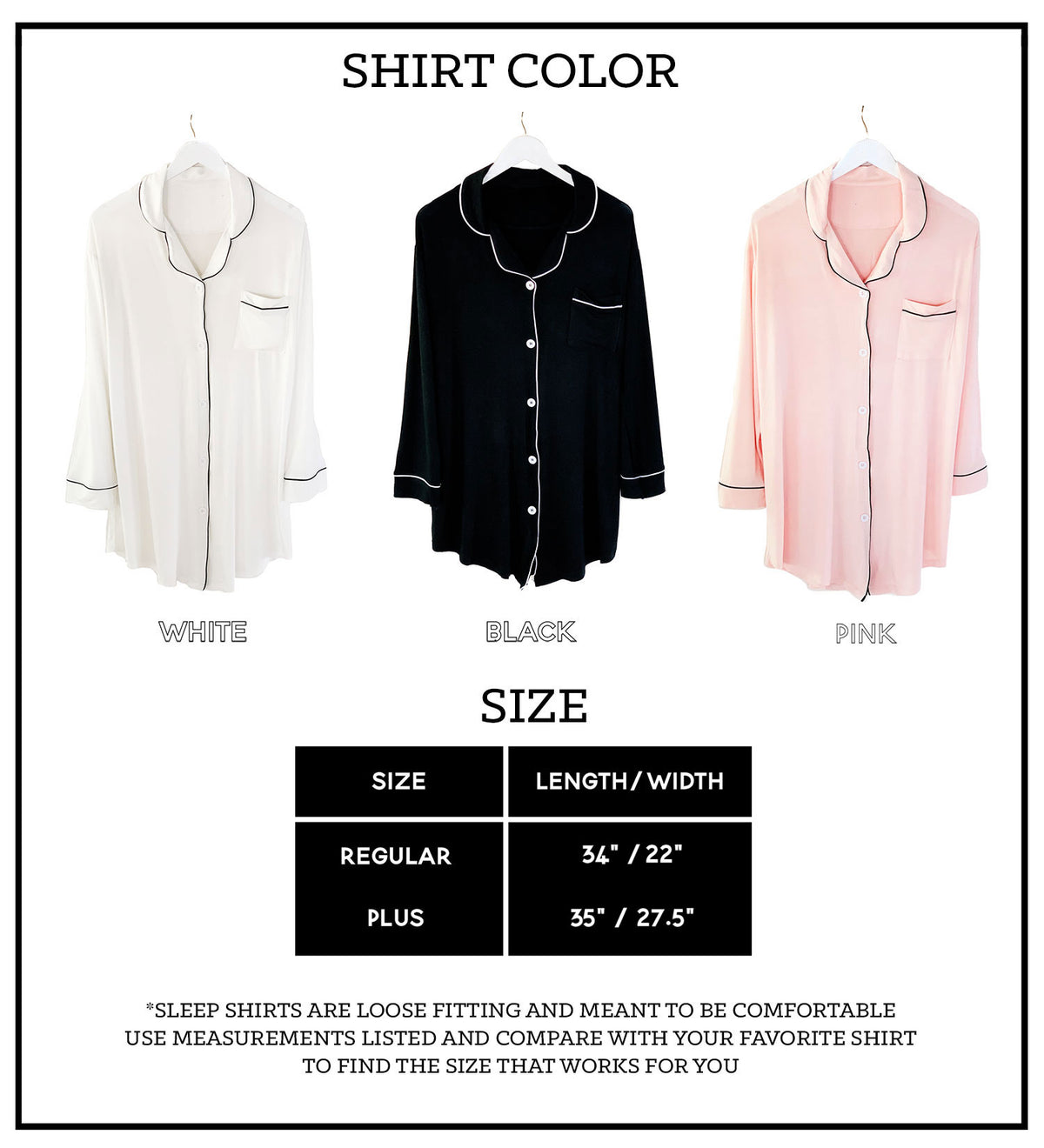 Personalized Monogram Bridesmaid Sleep Shirts